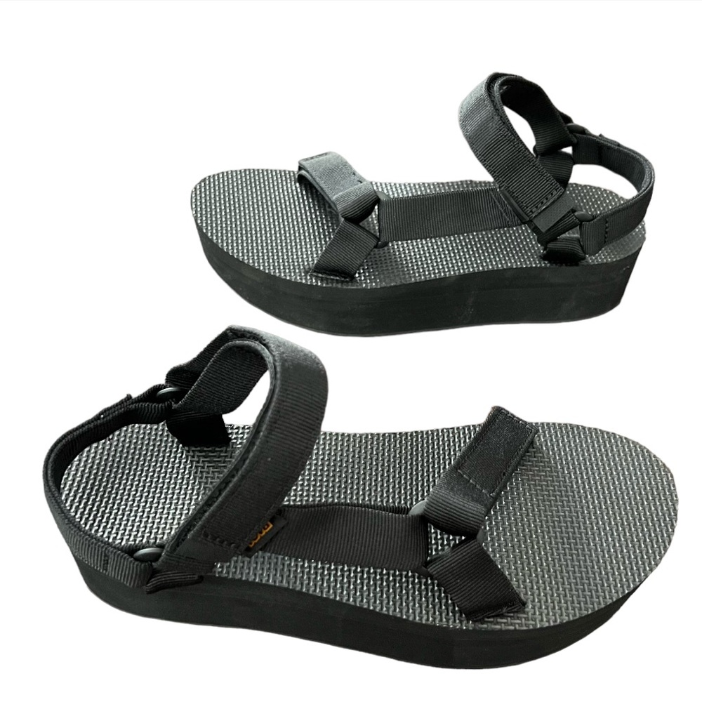 5Teva Womens Flatform Universal Platform Sandal Black US Y2K inspired sz Various